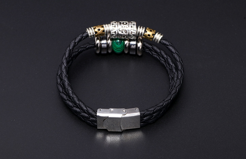Fashion Pure Natural Turquoise Cowhide Bracelet