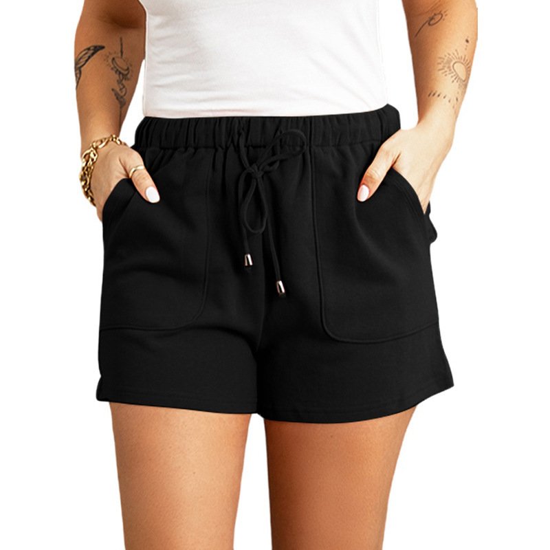 Women's High Waist Straight Drawstring Loose Casual Shorts - Image 2
