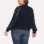 Lace gauze coat