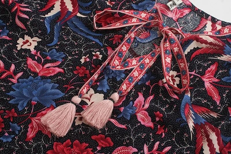 Printed sleeve dress - Image 6