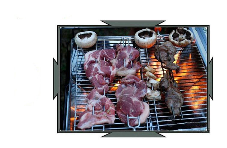 Stainless Steel 3-4 People Picnic Portable Foldable Barbecue Grill - Image 3