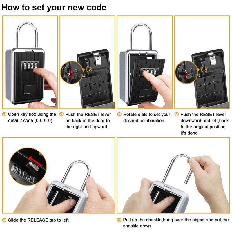 Temporary Metal Waterproof Key Box At The Door - Image 6