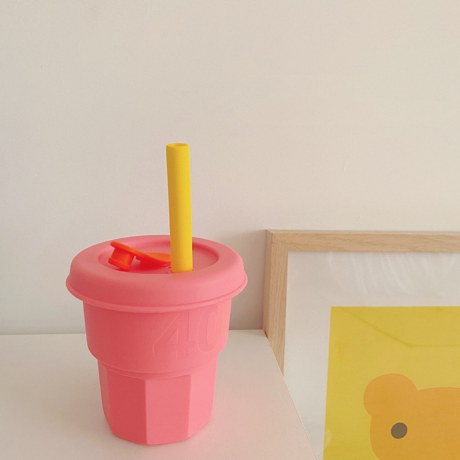 Children's silicone straw cup - Image 2