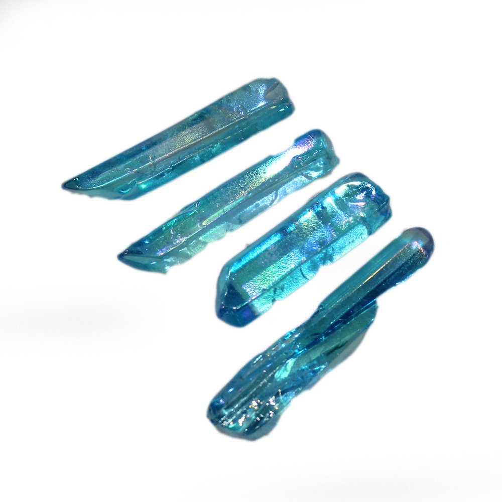 Natural Crystal Plating Blue Crystal Column Ornaments - Image 2