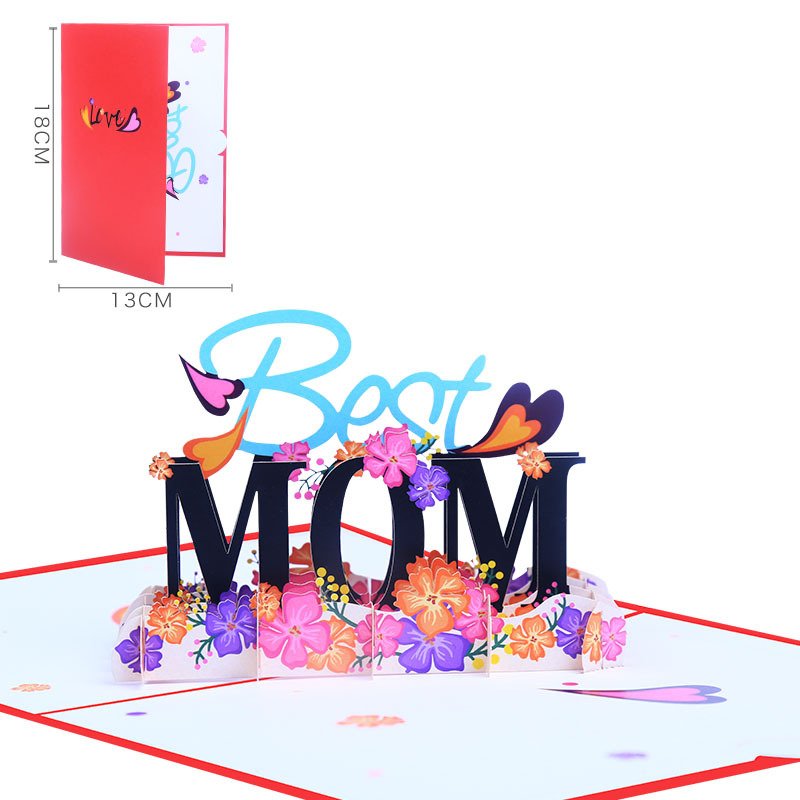 Mother's Day Pop-up Card With Colorful Butterflies - Image 7
