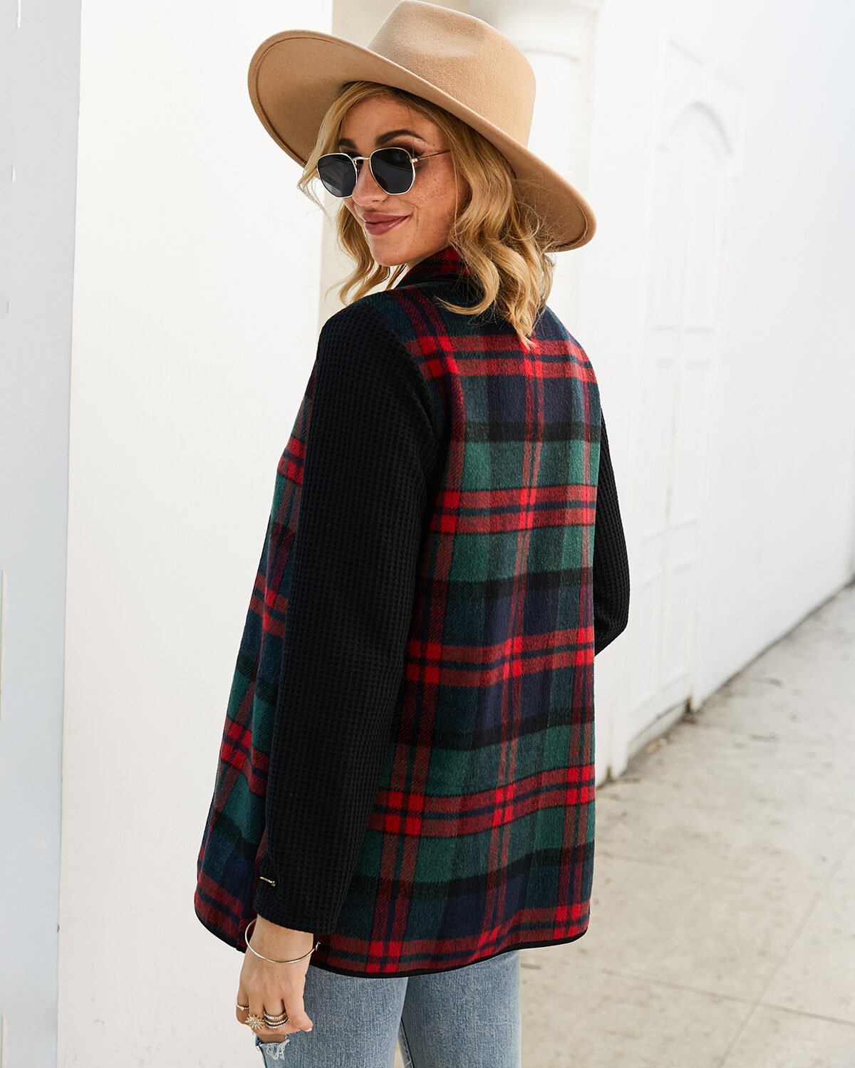 Printed plaid coat - Image 6
