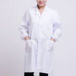 Long-sleeved white coat