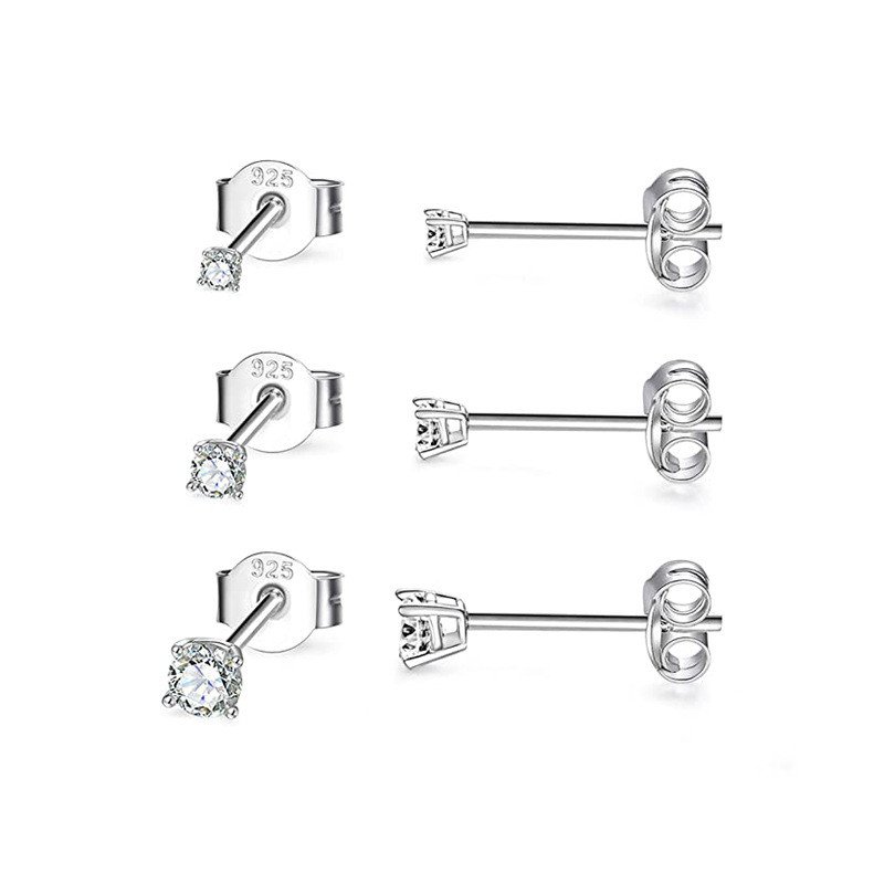 Fashion Pentagram Diamond Stud Earrings - Image 5
