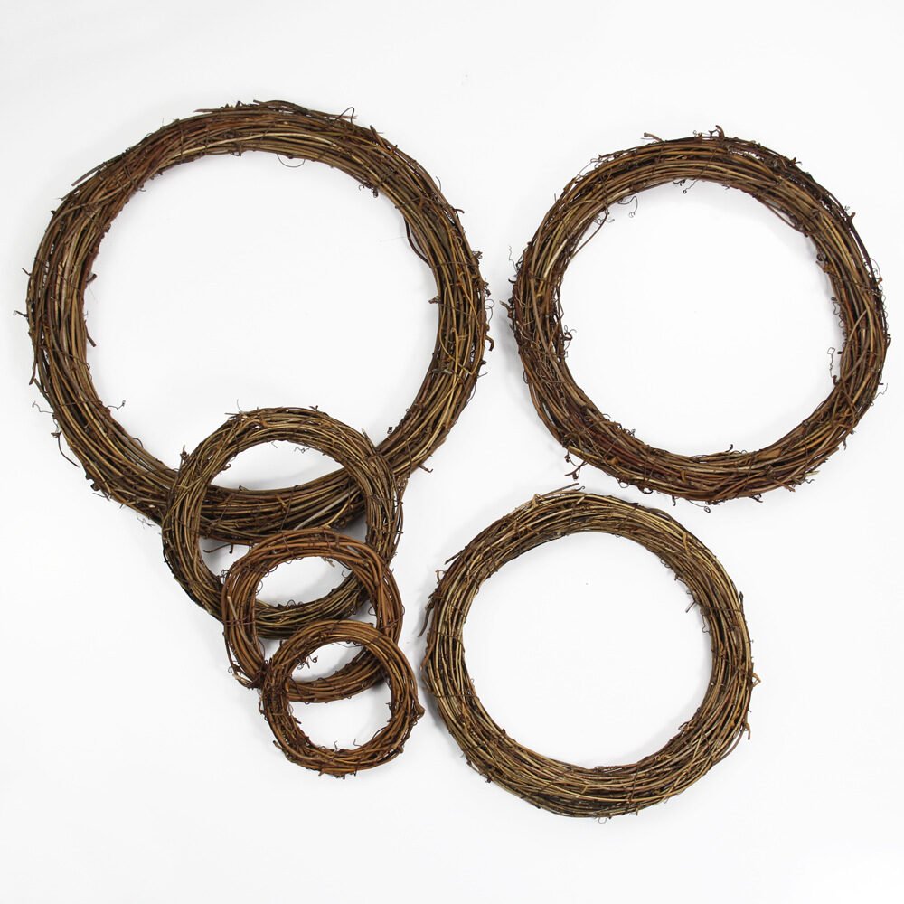 Tufu Rattan Garland Circle Vine Ring Christmas - Image 2