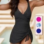 One-piece Sexy Back Cross Bikini Swimsuit