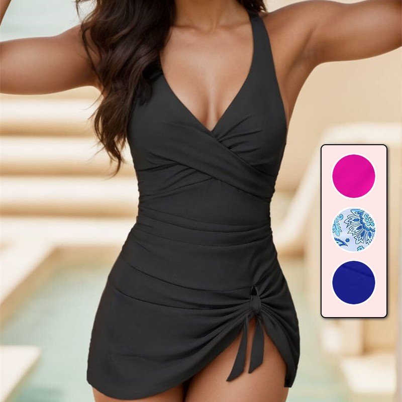 One-piece Sexy Back Cross Bikini Swimsuit