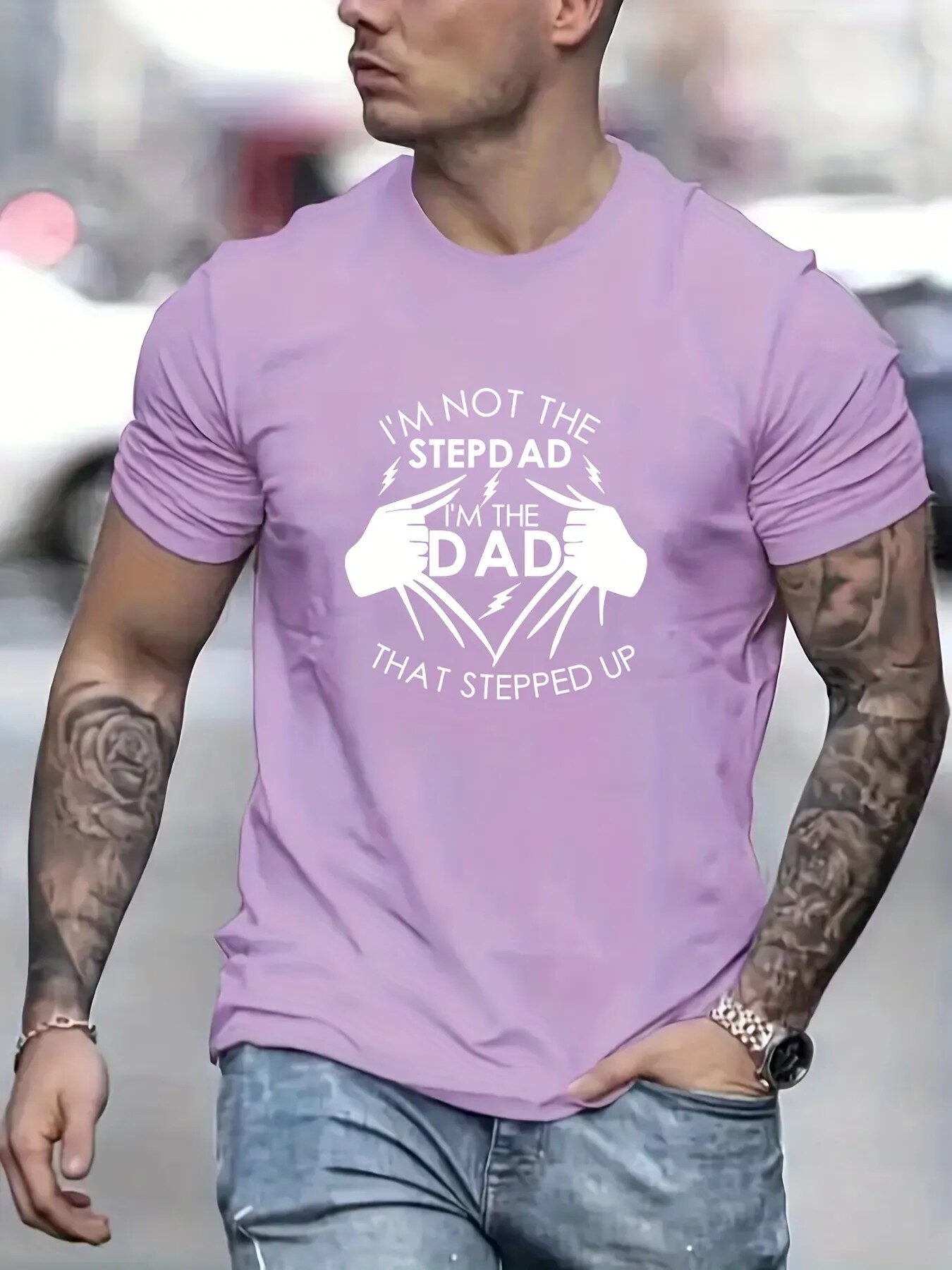 Round Neck T-shirt, Printed Hoodie, Men's Hoodie - Image 3
