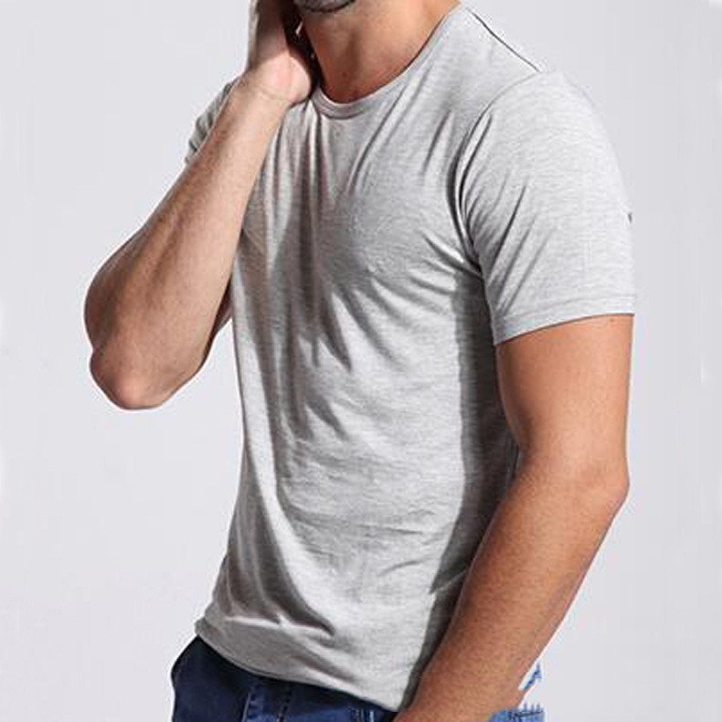 Bamboo fiber round neck short sleeve t-shirt - Image 4