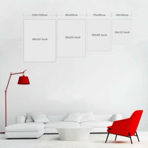 Frameless horse decorative painting