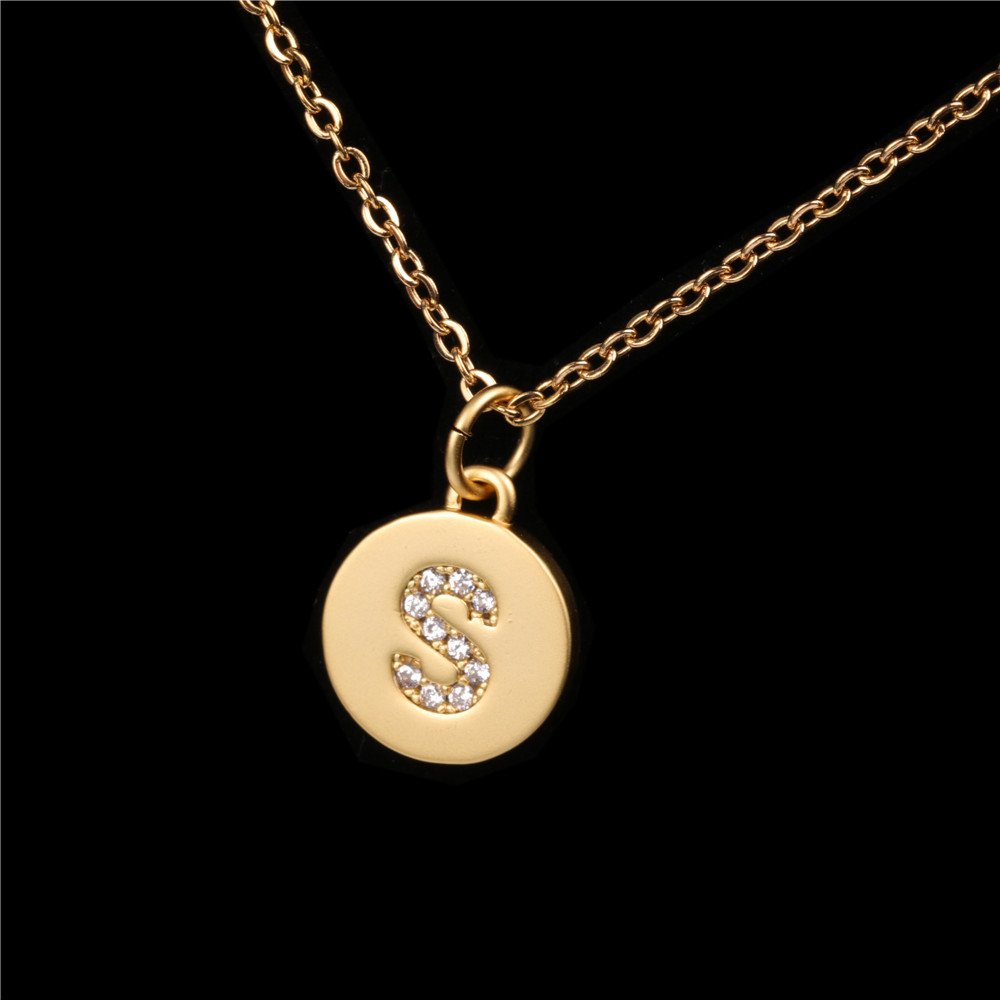 26 English Letter Pendant With Diamond Frosted Matte - Image 21