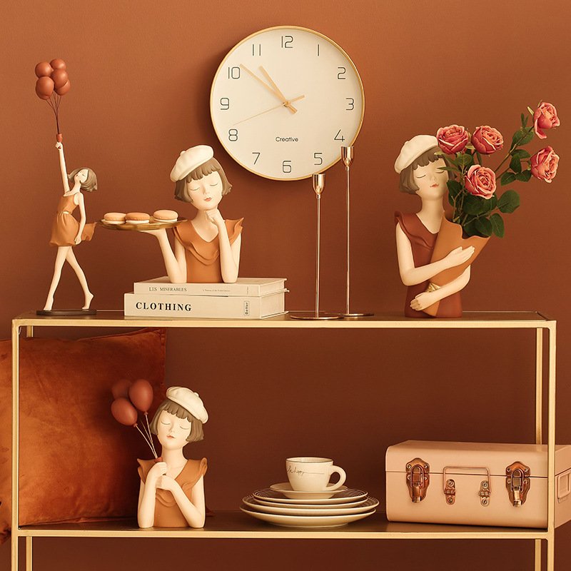 Balloon Girl Porch Key Storage Ornaments Decorative Tray - Image 2