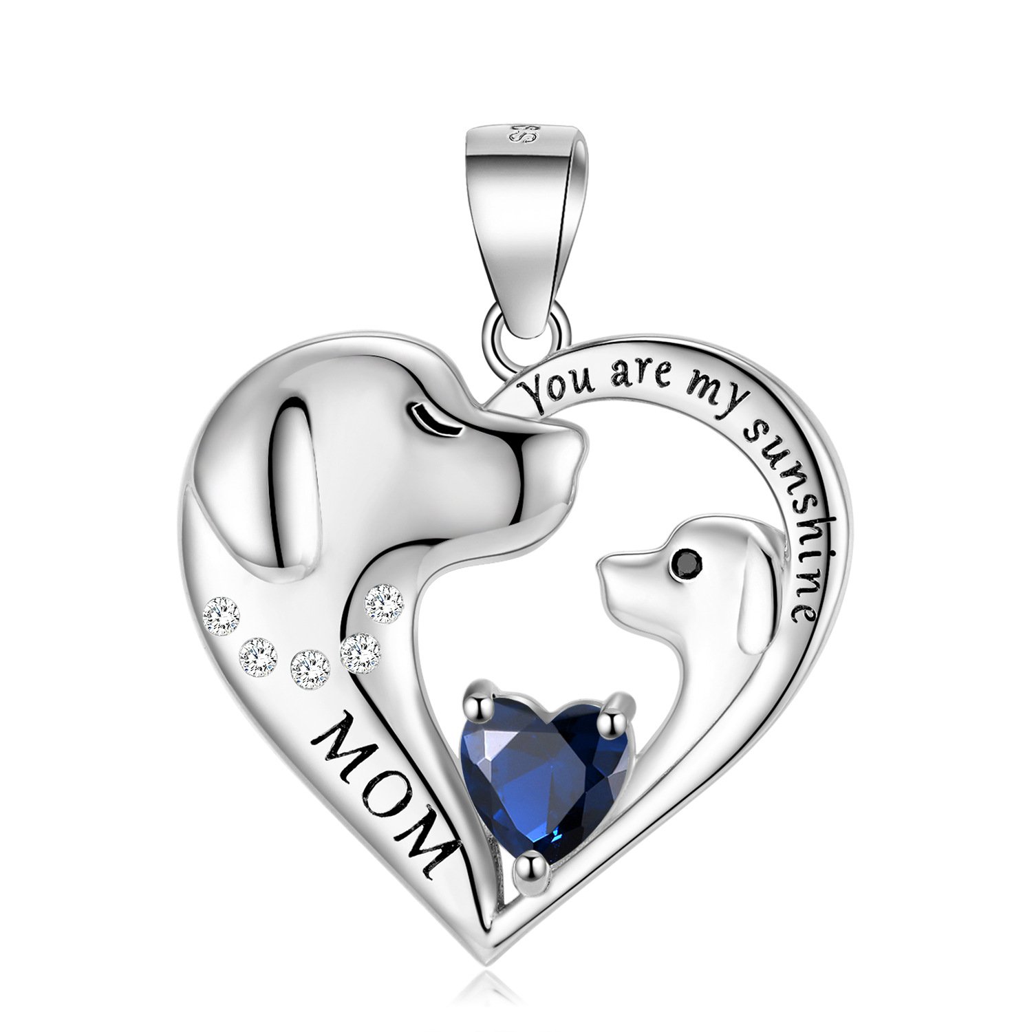 S925 Sterling Silver Cute Dog Necklace Mother's Day Series Sweater Chain - Image 14
