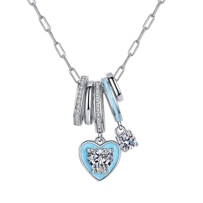 S925 Silver Enamel Color Beads Lucky Chain Aurora Little Rock Candy - Image 5
