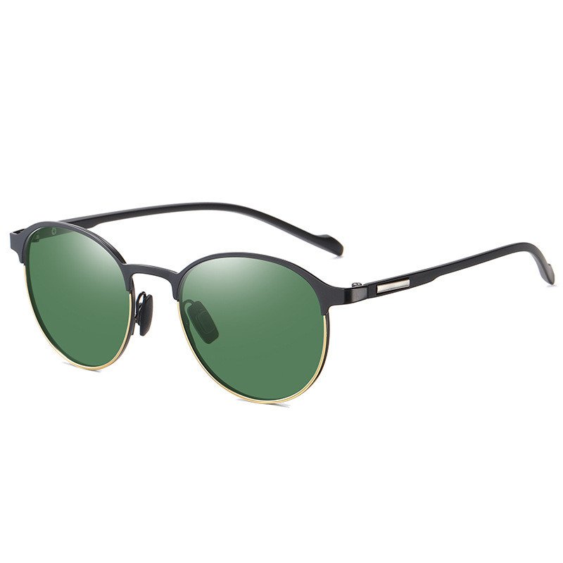 Polarized Metal Sunglasses Glasses Fashion Colorful Half Frame - Image 2