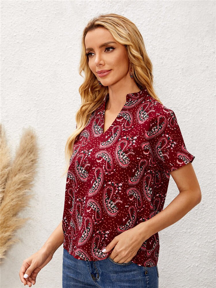 Loose Type See-Through Conventional Sleeve Temperament Commuter Printing Long-Sleeved Pullover Top - Image 2