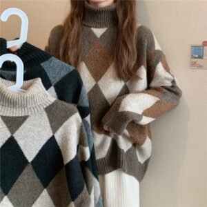 Lazy Style Pullover With Knit Top Underneath