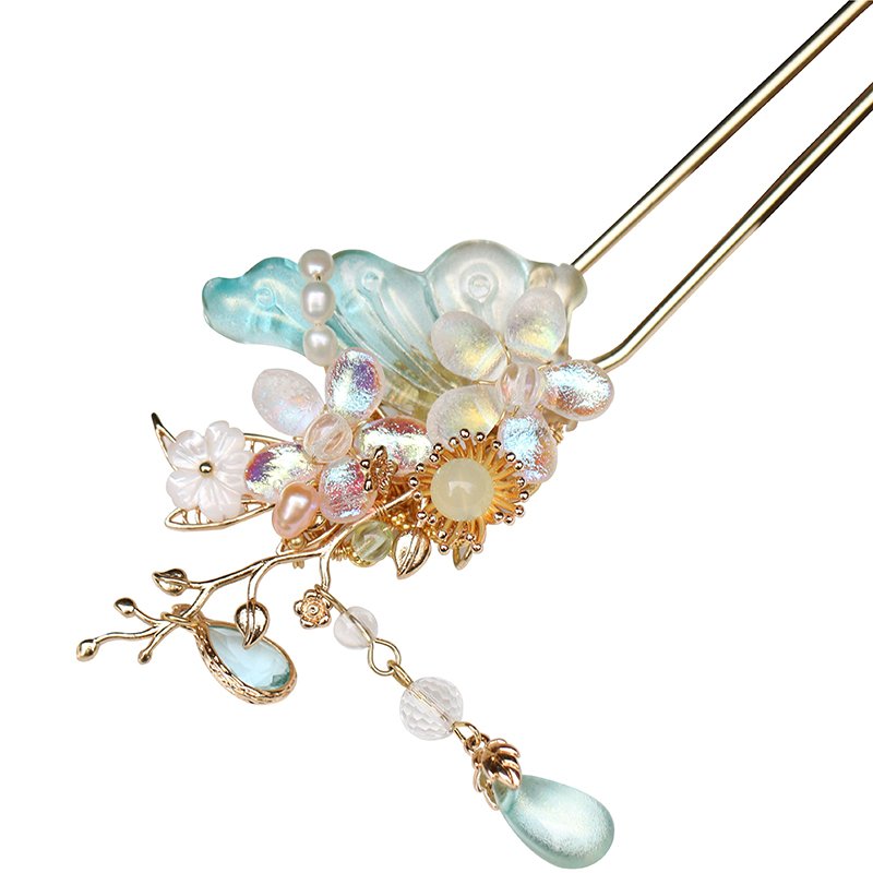 Fairy Hairpin Long Tassle Head Dress Hair Accessory - Image 3