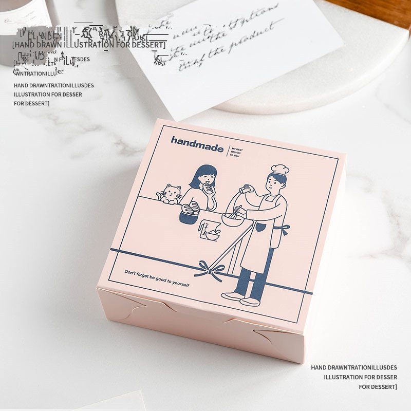 Hand painted egg yolk crisp food packaging box - Image 4