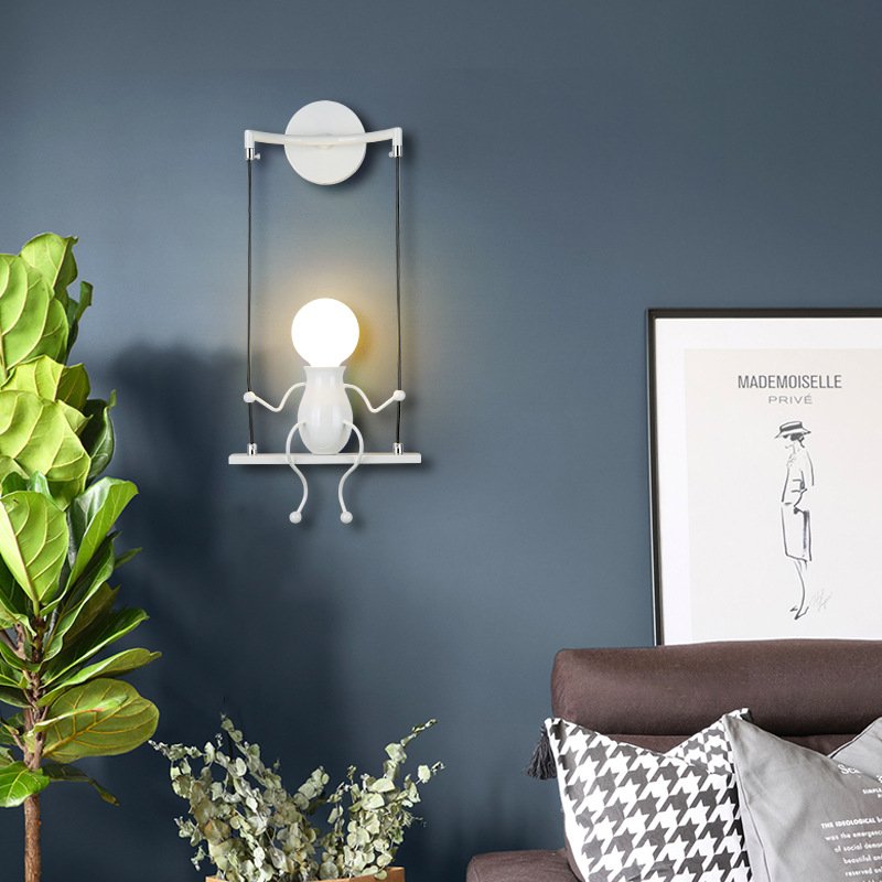 Bedroom creative bedside corridor aisle staircase villain lamp - Image 2