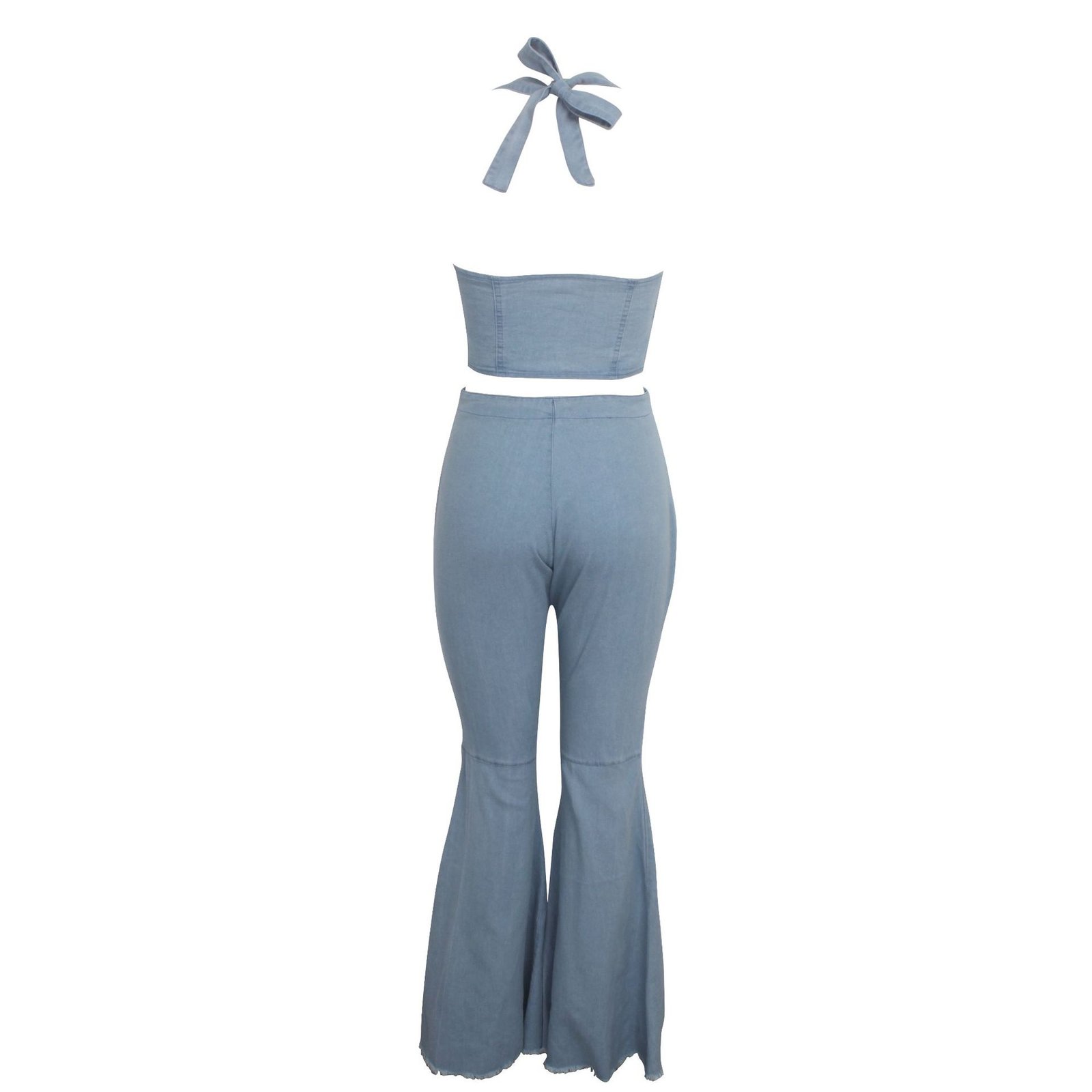 Frosted washed denim suit - Image 19