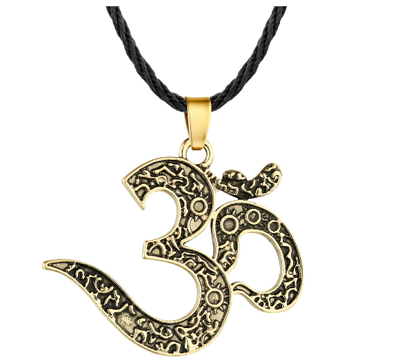 OM Halskette Ohm Schmuck OM Charme Yoga Schmuck Frauen Silber Ethnische Halskette Meditation Yoga Schmuck Bijoux Femme - Image 3