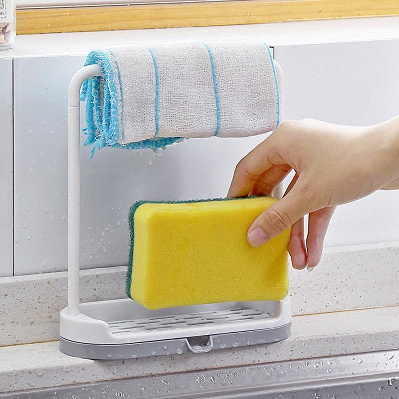 Kitchen countertop storage rack rag dishcloth - Image 2