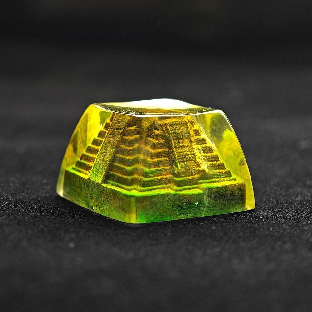 Mechanical Keyboard Snow Mountain Volcano Bird Home Epoxy Resin Keycap - Image 5