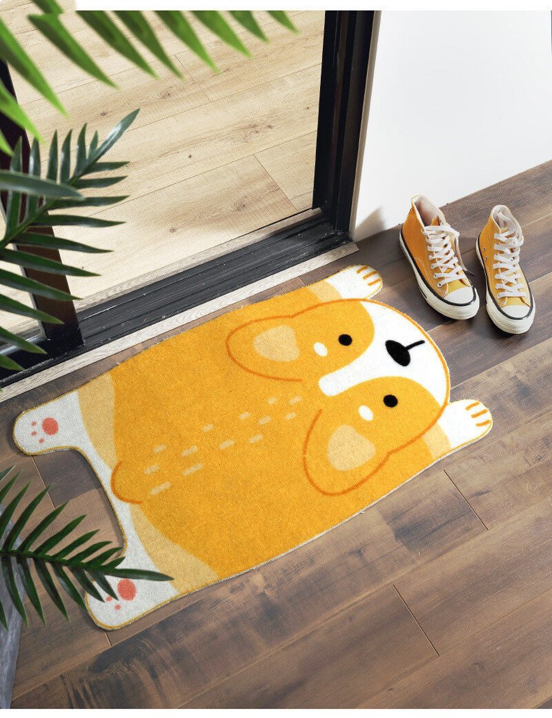 Cartoon Shiba Inu Corgi doormat - Image 4