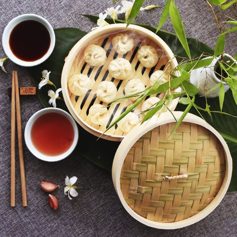 Bamboo Steamer Bamboo Steamed Dumplings for Heightening and Deepening Dumplings - Image 4