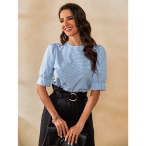 Women's Commuter Top Striped Round Neck T-shirt