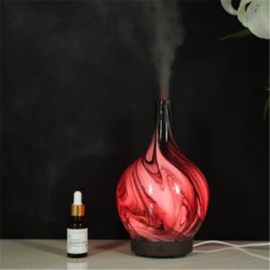 Black and White Gray Ceramic Ultrasonic Aroma Diffuser