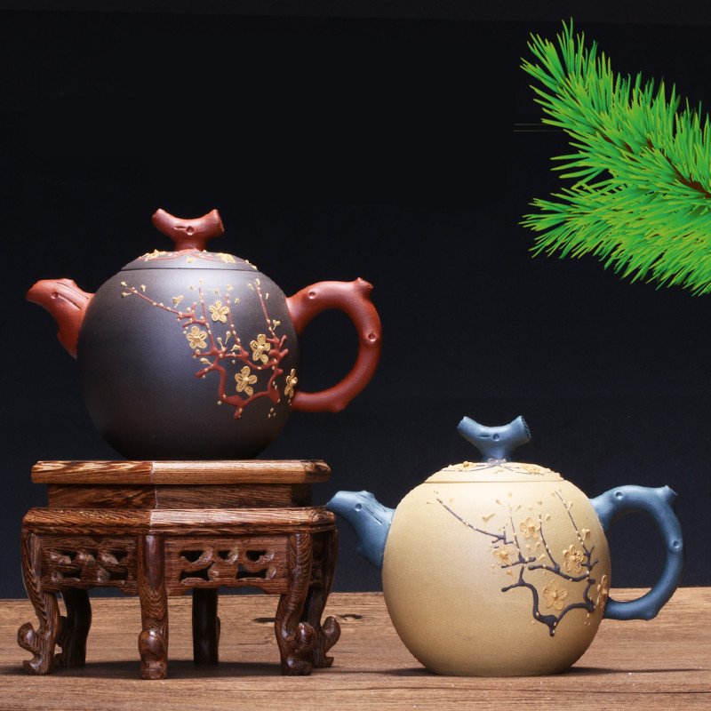 Handmade Purple Sand Teapot - Image 3