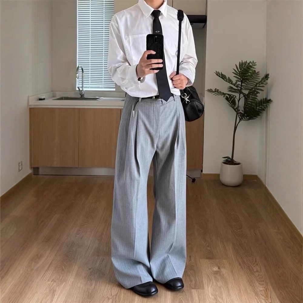 A-line Wide-leg Casual Pants With A Three-dimensional Cut - Image 3