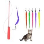 Three-section telescopic cat stick