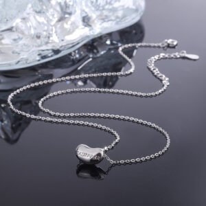 925 Silver Necklace Women's Sterling Silver Acacia Red Bean Pendant Light And Luxury Design