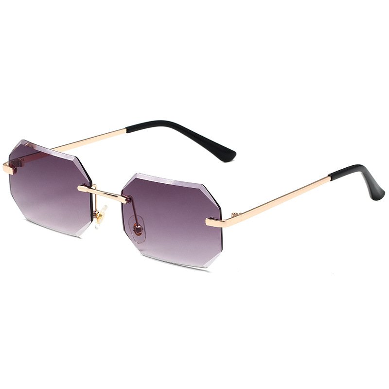 Frameless Small Square Sunglasses Street Photo Trend - Image 4