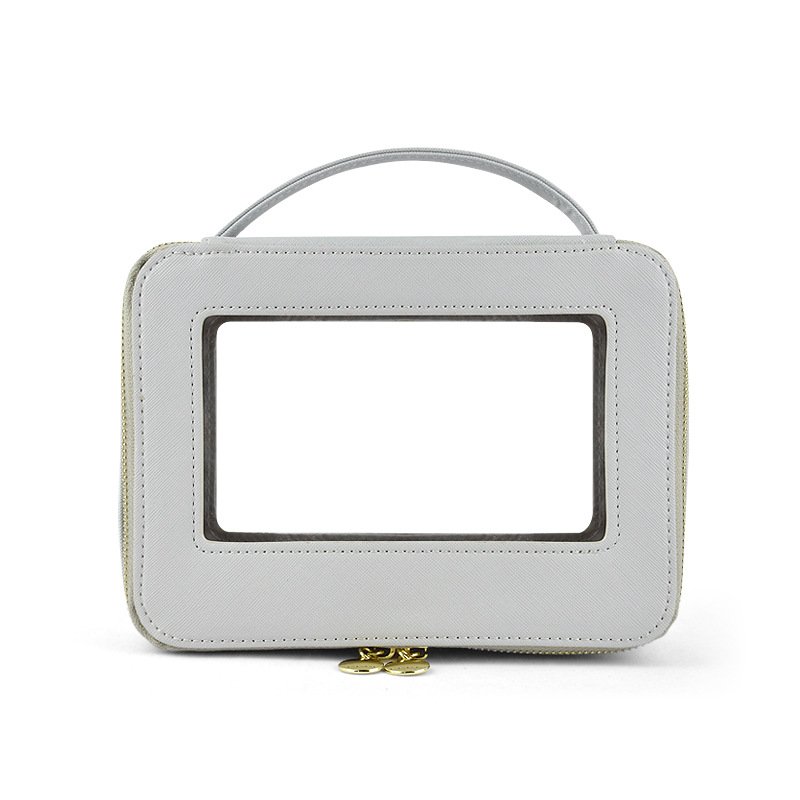 New Transparent Cosmetic Bag Women's Handbag Travel Fashion Portable Make-up Storage Bags - Image 4