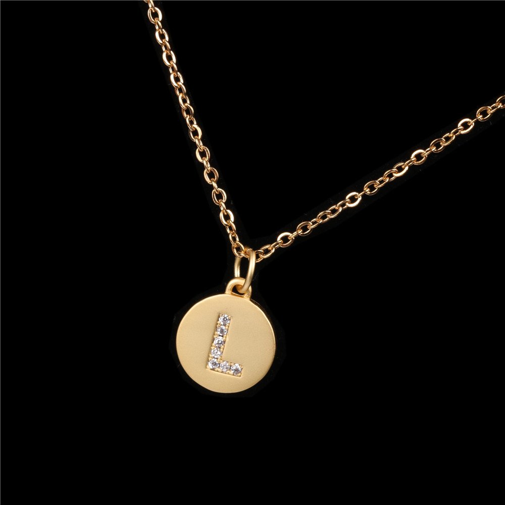 26 English Letter Pendant With Diamond Frosted Matte - Image 14