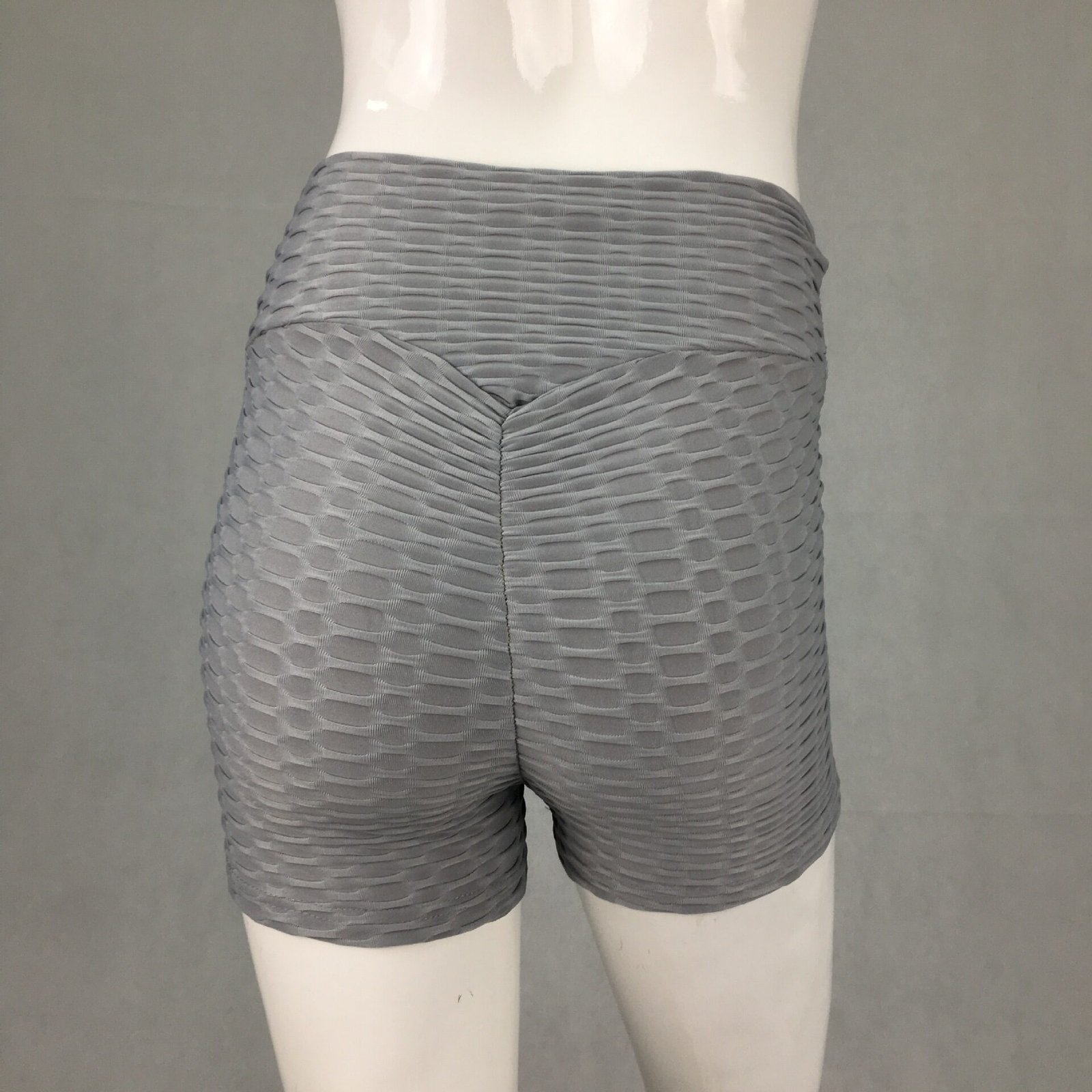 Jacquard sports solid color stretch running shorts - Image 5