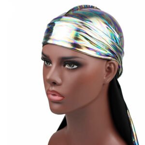 Bright color embroidered silk long tail scarf