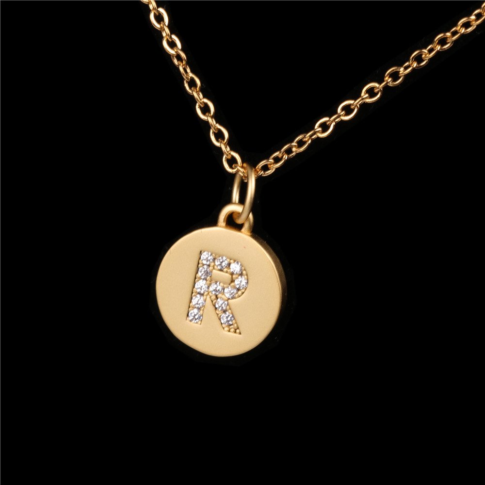26 English Letter Pendant With Diamond Frosted Matte - Image 20