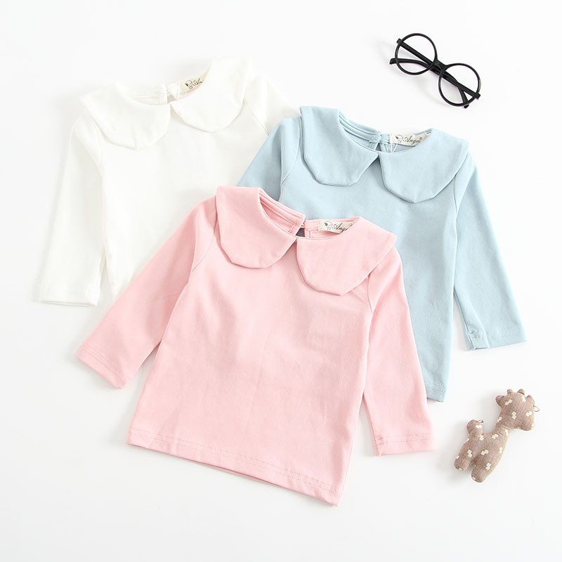 Solid color lapel long sleeve bottoming shirt - Image 2