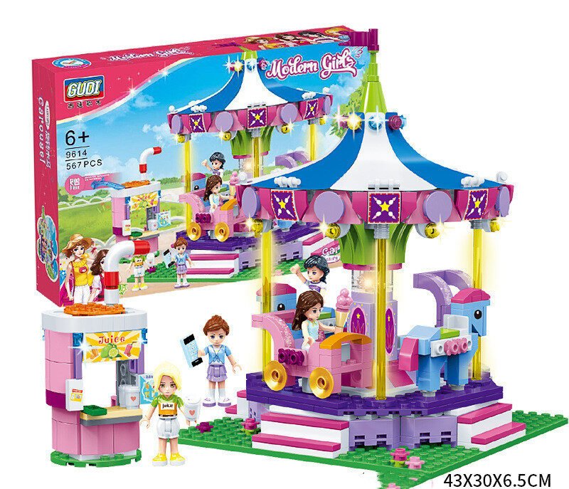 Amusement Park Girls Assembled Building Blocks - Image 6