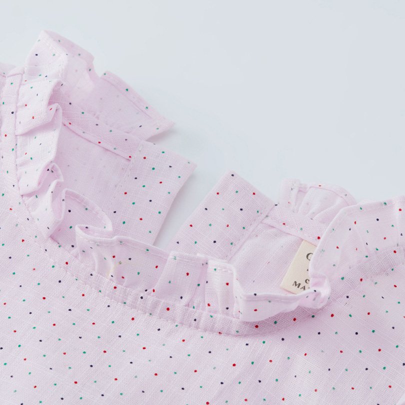 Girls' lace linen shirt - Image 5