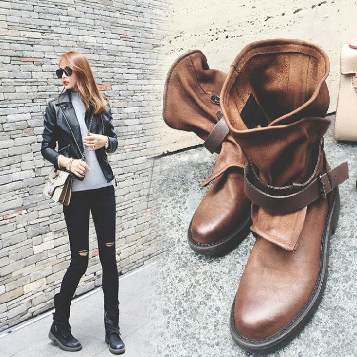 Round toe buckle with square heel - Image 5